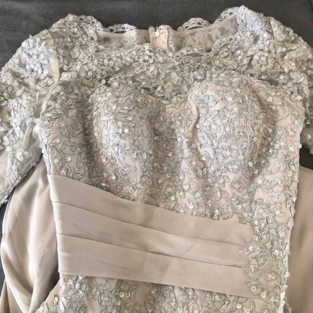 Ada's Bridal Grey Formal Dress